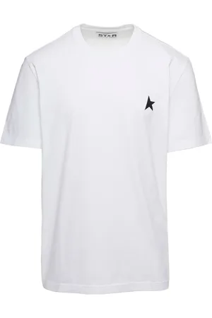 Golden Goose Koszulki, Mężczyzna, Biały, M, Gwiazda Regular T-shirt Biały