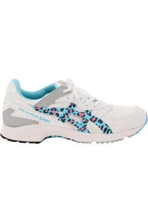 Comme des Garçons Buty, Mężczyzna, Biały, 44 1/2 EU, Zamsz, Sneakersy z siateczki z wielokolorowym nadrukiem