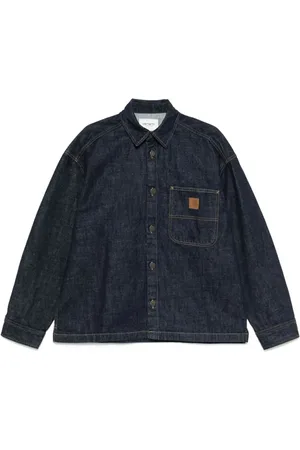 Carhartt Koszule, Mężczyzna, Niebieski, S, Bawełna, Lovilia Shirt Jacket Camano