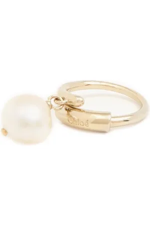 Chloé Akcesoria, Kobieta, Żółty, S, Darcey Baroque Ring