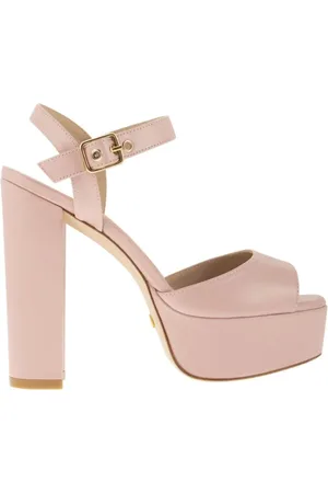 Stuart Weitzman Buty, Kobieta, Różowy, 39 EU, Zamsz, Sandały na platformie Ryder