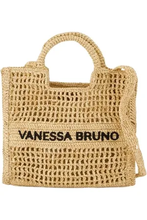 Vanessa Bruno Torebki, Kobieta, Beżowy, ONE SIZE, Torebka Raphia - Neutralne Kolory