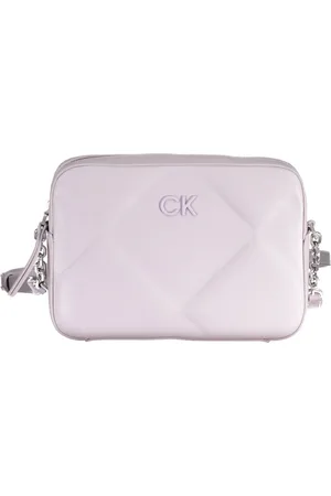 Calvin Klein Torebki, Kobieta, Fioletowy, ONE SIZE, Poliester, Fioletowa Torba na Ramię