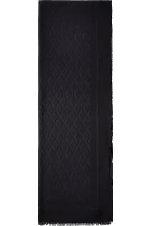 Elisabetta Franchi Akcesoria, Kobieta, Czarny, ONE SIZE, Szalik w romby