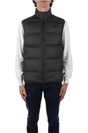 Fred Perry Kurtki, Mężczyzna, Zielony, S, Gilet Jacket