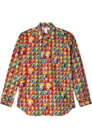 Comme des Garçons Koszule, Mężczyzna, Wielobarwność, L, Bawełna, Koszulka bawełniana z nadrukiem graficznym