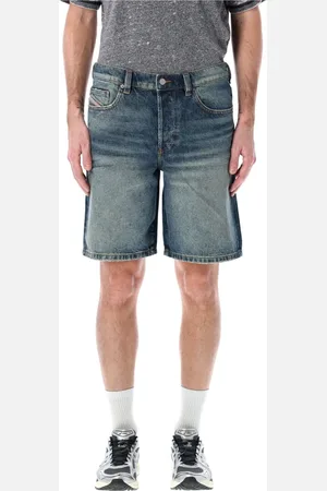 Diesel Szorty, Mężczyzna, Niebieski, W33, Bawełna, Regular Shorts