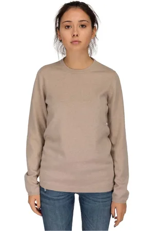 Brunello Cucinelli Swetry, Kobieta, Beżowy, L, Kaszmir, Beżowy sweter o kroju oversize