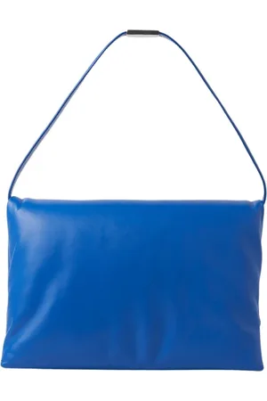 Marni Torebki, Kobieta, Niebieski, ONE SIZE, Skóra, Prisma Small Shoulder Bag