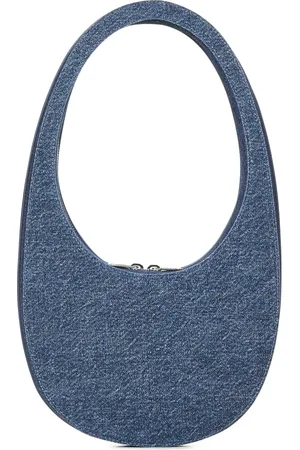 COPERNI Torebki, Kobieta, Niebieski, ONE SIZE, Bawełna, Owalna torebka