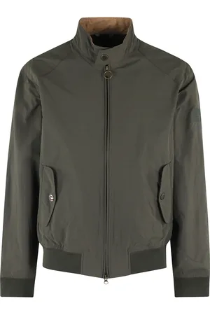 Barbour Kurtki, Mężczyzna, Zielony, S, Bawełna, Zielona Kurtka Rectifier Harrington