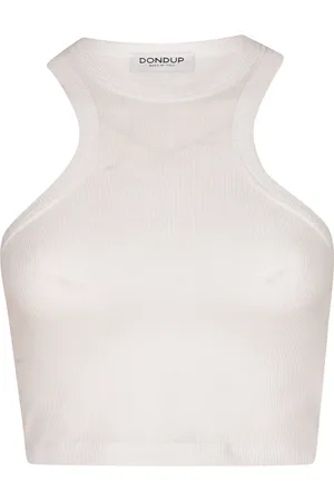 Dondup Koszulki, Kobieta, Biały, M, Stylowy Top
