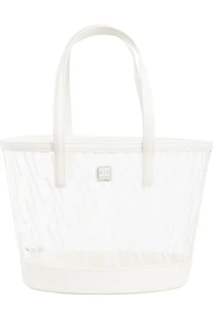 Armani Exchange Torebki, Kobieta, Biały, ONE SIZE, Kolorowa torba z logo
