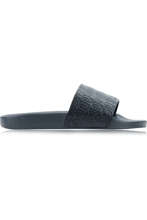 Dsquared2 Buty, Mężczyzna, Czarny, 41 EU, Skóra, Wsuwane skórzane sandały