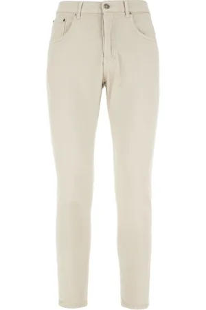 Dondup Jeansy, Mężczyzna, Beżowy, W34, Bawełna, Stylowe spodnie
