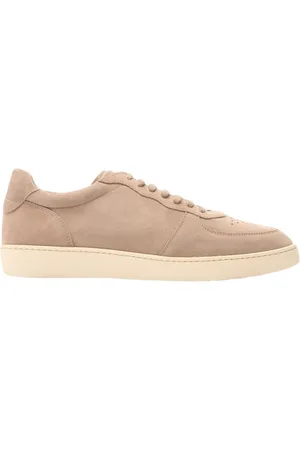 Scarosso Buty, Mężczyzna, Beżowy, 41 1/2 EU, Zamsz, Agostino Taupe Suede Sneakers