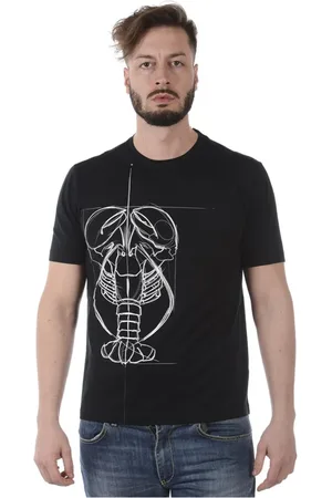 Ermenegildo Zegna Koszulki, Mężczyzna, Czarny, S, Bawełna, T-Shirt Sweatshirt
