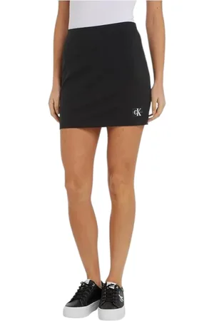 Calvin Klein Spódnice, Kobieta, Czarny, M, Spódnica Milano Elegancki, nowoczesny styl