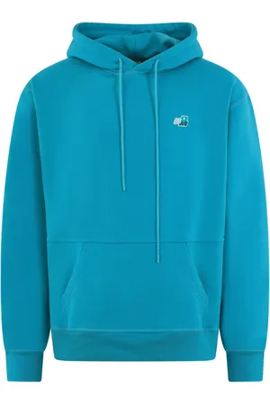 Drôle de Monsieur Bluzy, Mężczyzna, Niebieski, L, Bawełna, Bluza z kapturem Patch DDM