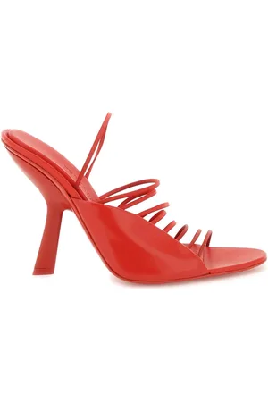 Salvatore Ferragamo Buty, Kobieta, Czerwony, 36 EU, Ultra-Cienkie Skórzane Sandały