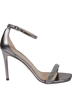 Stuart Weitzman Buty, Kobieta, Szary, 36 1/2 EU, Skóra, Sandały na wysokim obcasie Nudistcurve