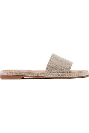Steve Madden Buty, Kobieta, Szary, 39 EU, Srebrne Sandały dla Kobiet