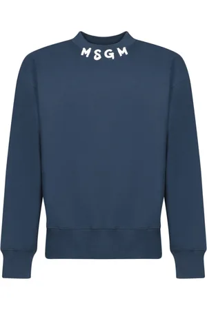 Msgm Bluzy, Mężczyzna, Niebieski, S, Niebieska bluza dresowa - modny styl