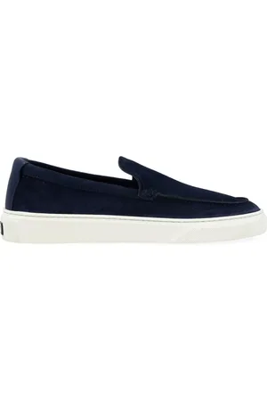 Woolrich Buty, Mężczyzna, Niebieski, 45 EU, Zamsz, Zamszowy Slip-On Loafer dla Mężczyzn