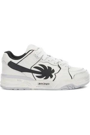 Palm Angels Buty, Mężczyzna, Biały, 40 EU, Białe Venice Worn Out Sneakers