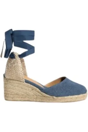 Castaner Buty, Kobieta, Niebieski, 37 EU, Denim, Denimowe buty na koturnie