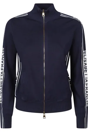 Elisabetta Franchi Bluzy, Kobieta, Niebieski, XS, Stylowa Bluza