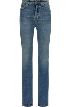 Roberto Cavalli Jeansy, Kobieta, Niebieski, M, Ciemnoniebieskie Skinny Jeansy Kobieta Włochy