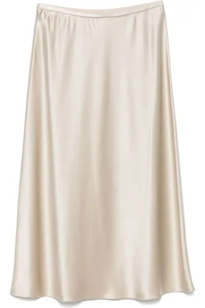 Max Mara Spódnice, Kobieta, Beżowy, L, Bawełna, Spódnica Midi