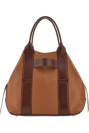 Hogan Torebki, Kobieta, brązowy, ONE SIZE, Skóra, Brązowa skórzana torba typu tote