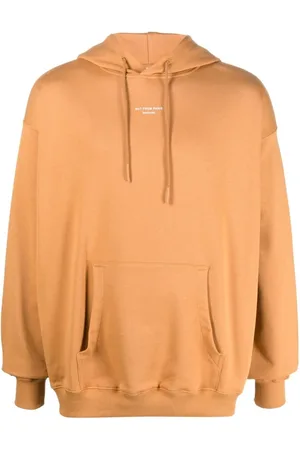Drôle de Monsieur Bluzy, Mężczyzna, Pomarańczowy, L, Bawełna, Pocket Hoodie