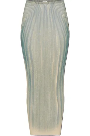 Jean Paul Gaultier Spódnice, Kobieta, Beżowy, S, Spódnica Spiralna Beżowa