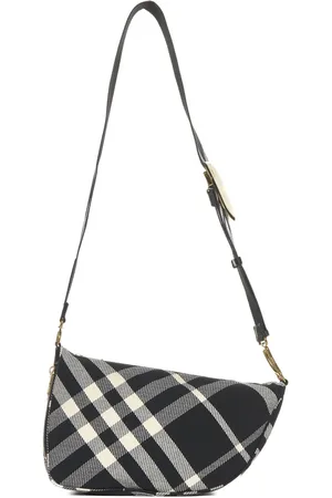 Burberry Torebki, Kobieta, Wielobarwność, ONE SIZE, Bawełna, Torba na ramię Shield Messenger Medium