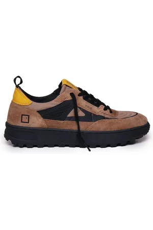 D.A.T.E. Buty, Mężczyzna, brązowy, 40 EU, Zamsz, Zamszowe sneakersy z gumy