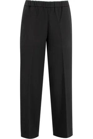 Fabiana Filippi Spodnie, Kobieta, Czarny, L, Wygodne spodnie dresowe z dżerseju Comfort Fit