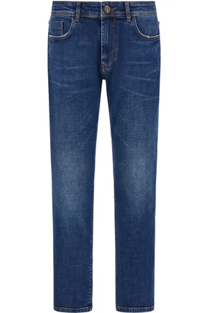 Boggi Milano Jeansy, Mężczyzna, Niebieski, W36, Denim, Jeansyy Stretch Denim