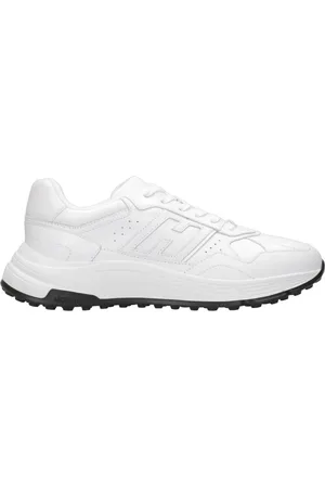 Hogan Buty, Mężczyzna, Biały, 40 EU, Skóra, Białe skórzane sneakersy z ikonicznym logo H
