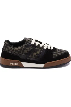 Fendi Buty, Mężczyzna, Czarny, 41 EU, Czarne Sneakersy