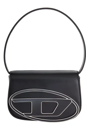 Diesel Torebki, Kobieta, Czarny, ONE SIZE, Skóra, Torba na ramię 1DR-Iconic
