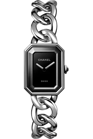 CHANEL Akcesoria, Kobieta, Czarny, ONE SIZE, Première Gourmette Zegarek Kwarcowy