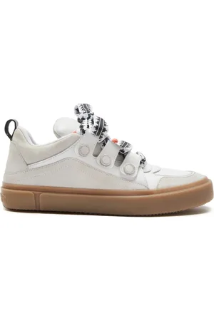 MARCELO BURLON Buty, Mężczyzna, Biały, 42 EU, Białe płaskie sneakersy
