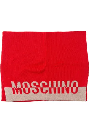 Moschino Akcesoria, Kobieta, Czerwony, ONE SIZE, Kaszmir, Scarf