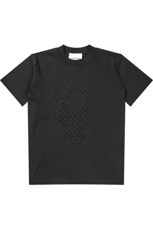 Munthe Koszulki, Kobieta, Czarny, 2XS, Bawełna, Haftowany T-shirt