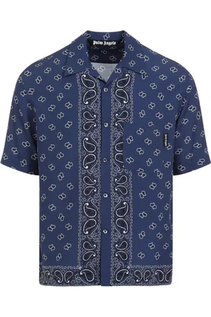 Palm Angels Koszule, Mężczyzna, Wielobarwność, M, Koszulka Bowlingowa Paisley