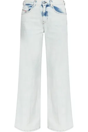 Diesel Jeansy, Kobieta, Niebieski, W28 L30, Bawełna, D-Akemi Flared Jeansy