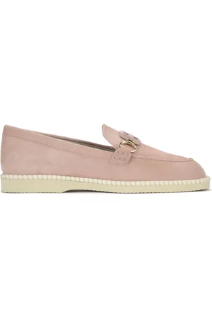 Hogan Buty, Kobieta, Różowy, 36 1/2 EU, Zamsz, Różowe zamszowe mokasyny